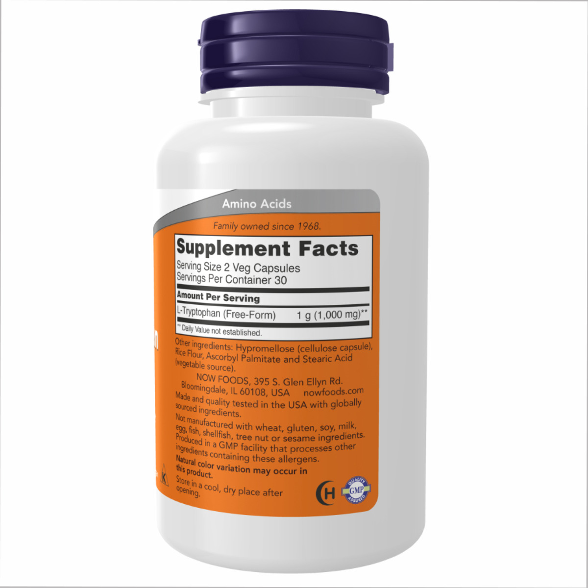 L-Tryptophan 500mg - 120 vcaps. Фото 2