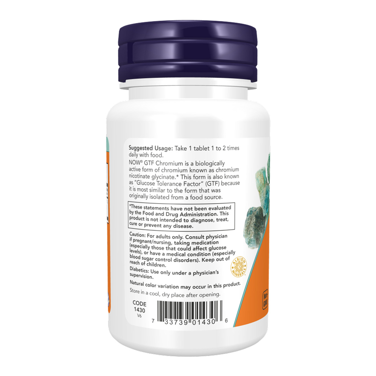 GTF Chromium 200mcg - 100 tabs. Фото 3