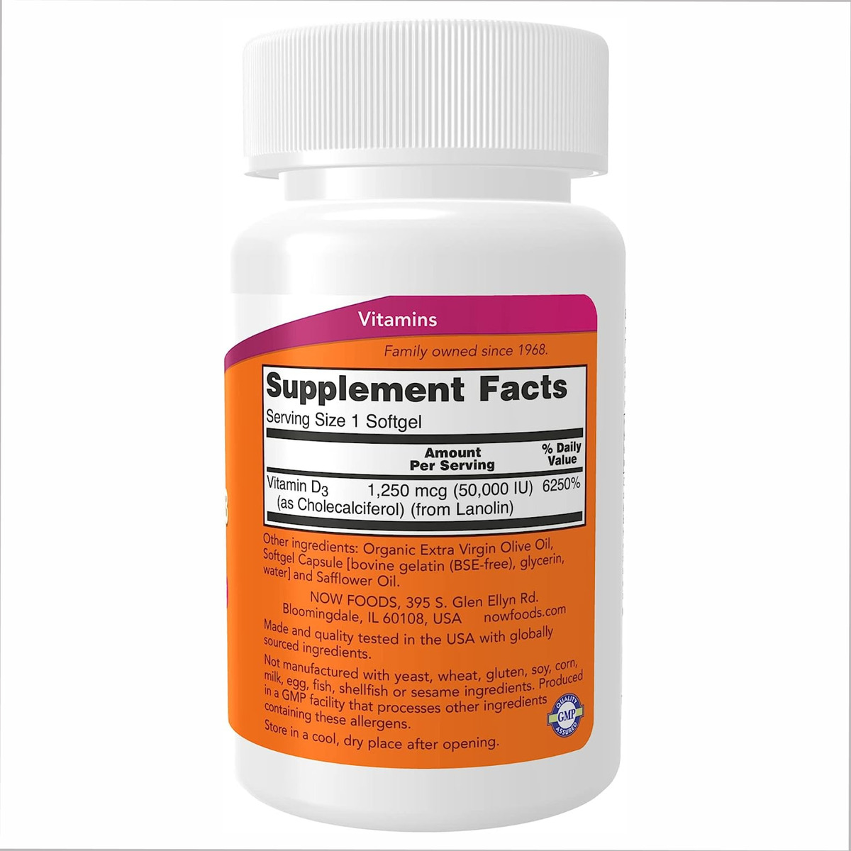 VIT D-3 50,000 IU - 50 sgels. Фото 2