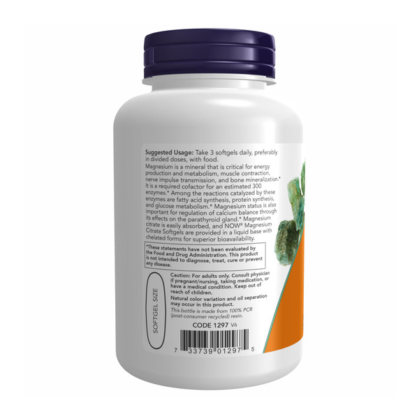 Magnesium Citrate 134mg - 180 sgels. Фото 3