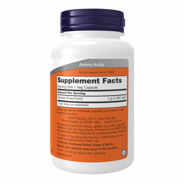 Taurine 1000mg - 250 vcaps. Фото 2