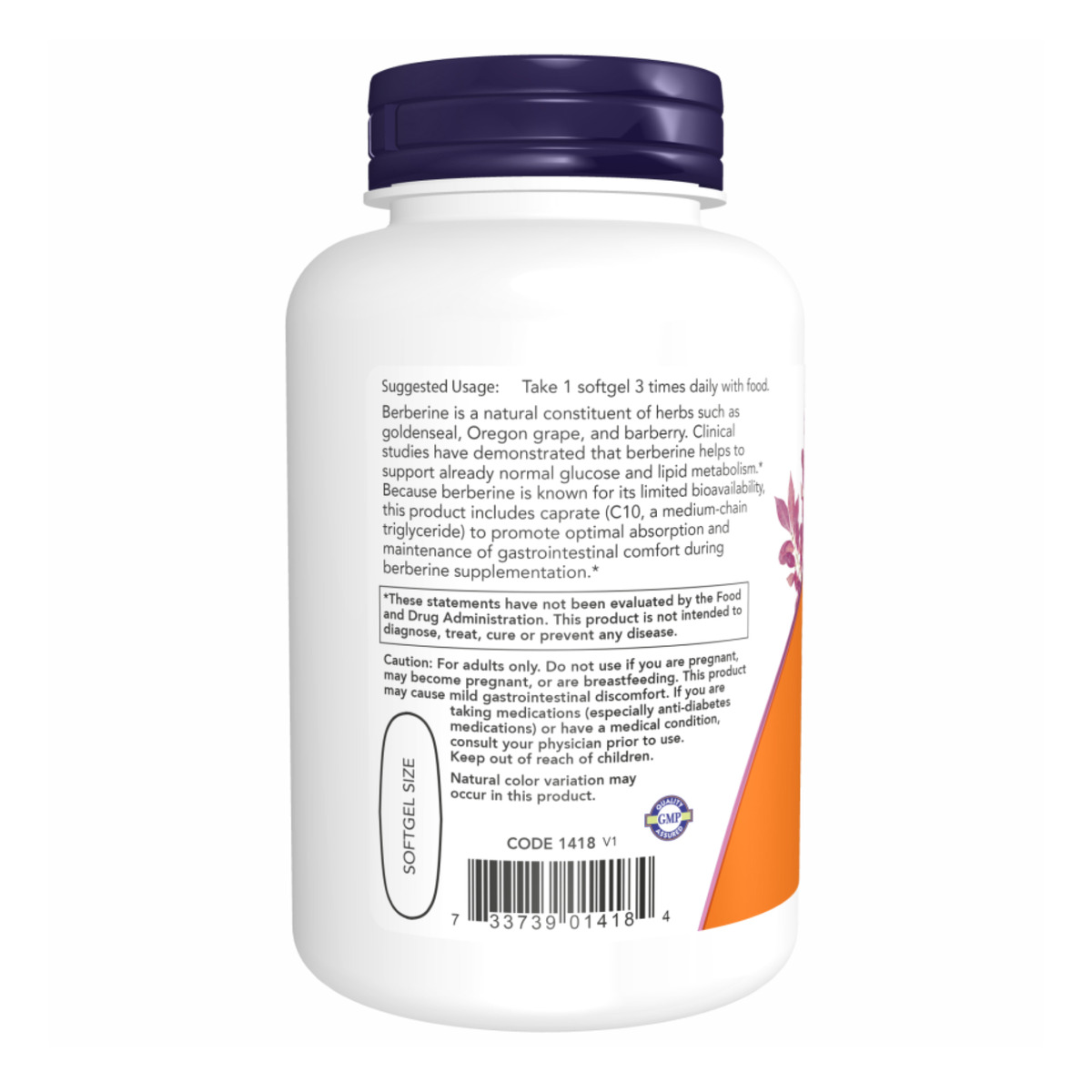 Berberine Glucose Support - 90 sgels. Фото 3