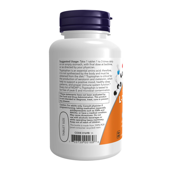 L-Tryptophan Double Strength 1000mg - 60 tabs. Фото 3
