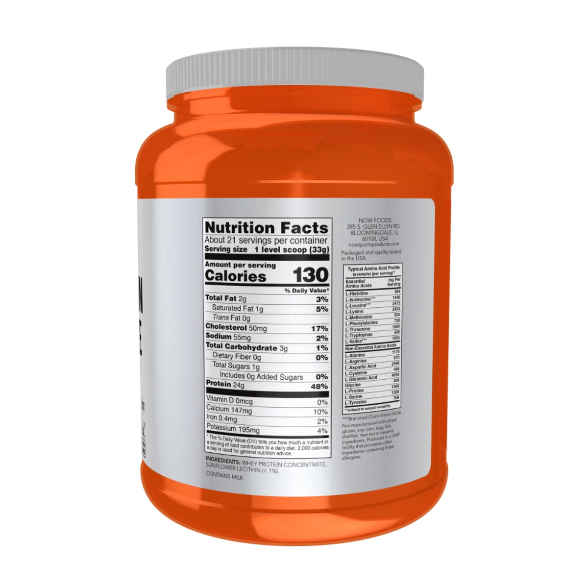 Whey Protein Concentrate - 680g Unflavored. Фото 2