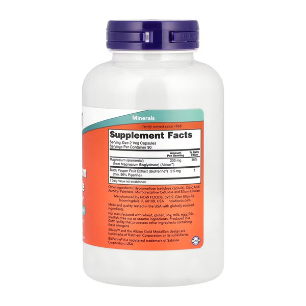 Magnesium Glycinate with BioPerine® - 180 vcaps. Фото 2
