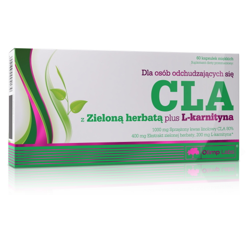 Жироспалювач Olimp Sport Nutrition CLA with Green Tea plus L-Carnitine, 60 капсул
