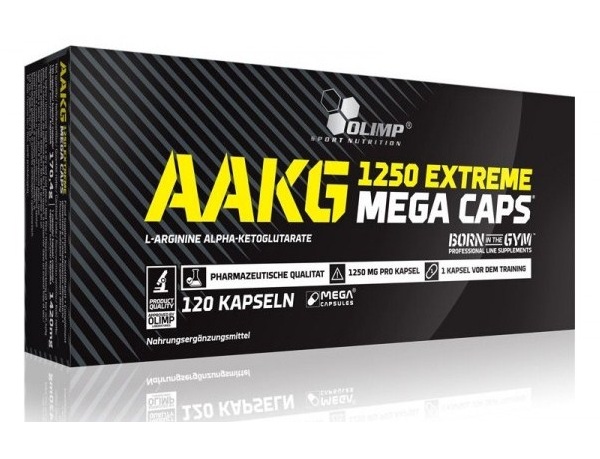 Амінокислота Olimp Sport Nutrition AAKG 1250 Extreme Mega Caps, 120 капсул