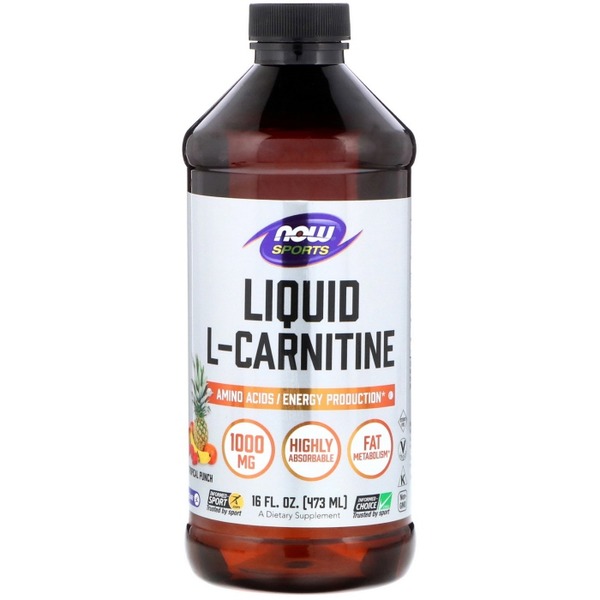Жироспалювач NOW L-Carnitine 1000 mg Liquid, 473 мл