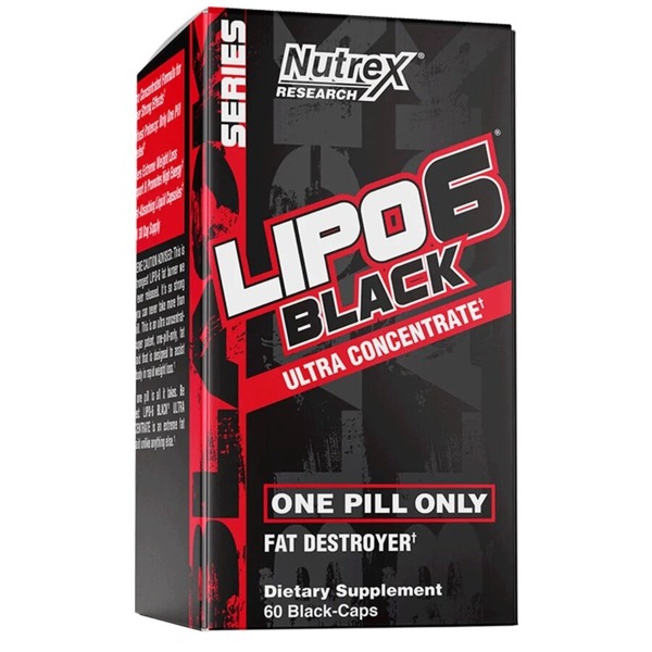 Жироспалювач Nutrex Research Lipo-6 Black Ultra Concentrate, 60 капсул