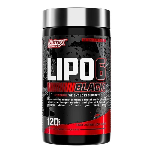 Жироспалювач Nutrex Research Lipo-6 Black Maximum Potency, 120 капсул