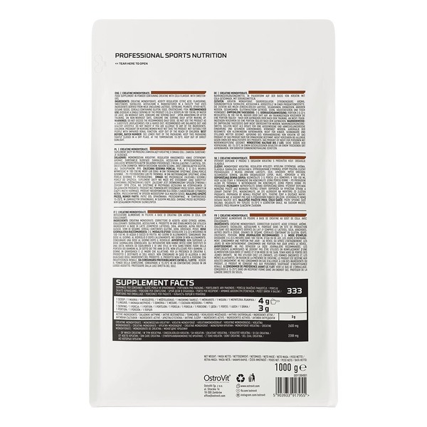 Креатин OstroVit Creatine Monohydrate, 1 кг. Фото 6