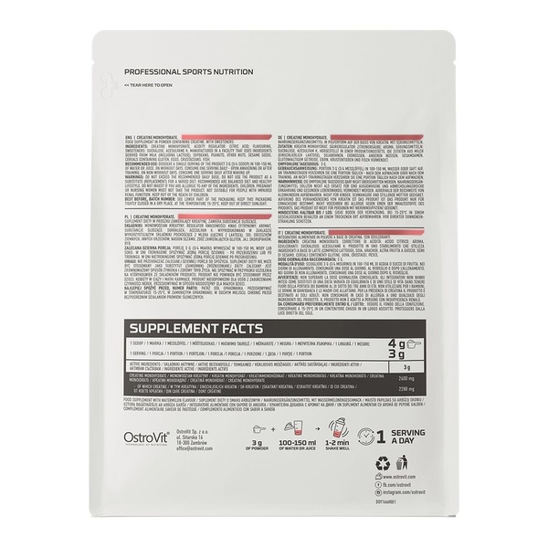 Креатин OstroVit Creatine Monohydrate, 300 грамм. Фото 7