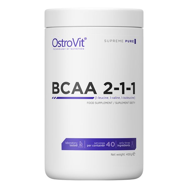 Аминокислота BCAA OstroVit BCAA 2:1:1, 400 грамм
