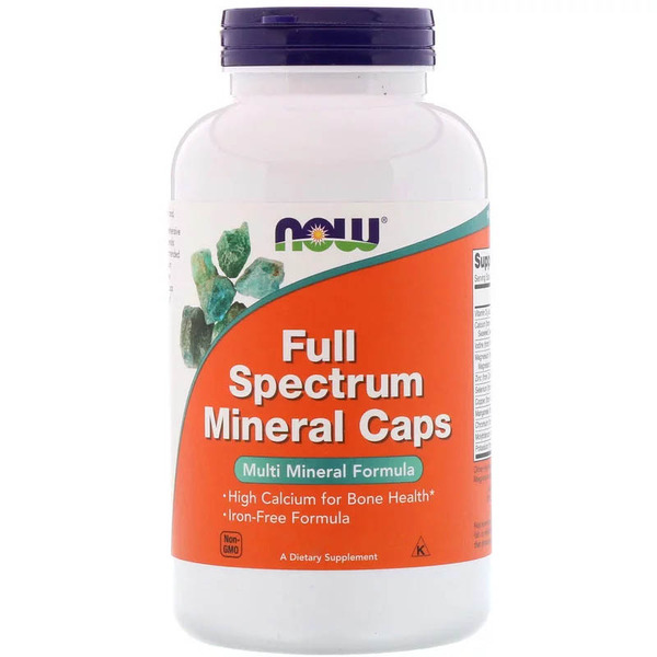 Витамины и минералы NOW Full Spectrum Mineral, 240 капсул