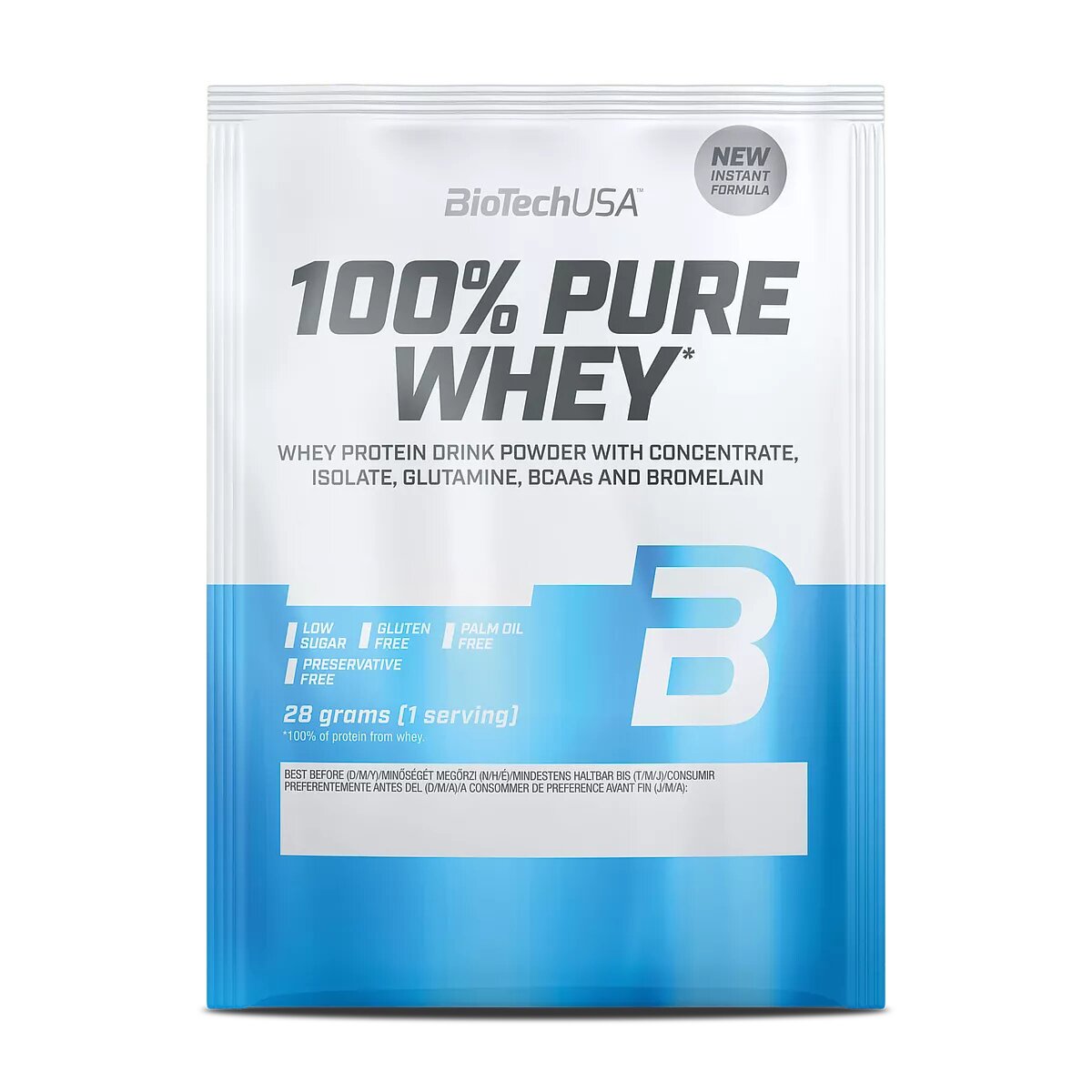 Протеин BioTech 100% Pure Whey, 28 грамм