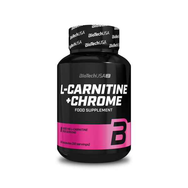 Жироспалювач BioTech L-Carnitine + Chrome, 60 капсул