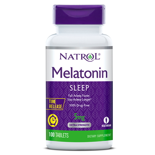 Натуральна добавка Natrol Melatonin 5mg Time Release, 100 таблеток