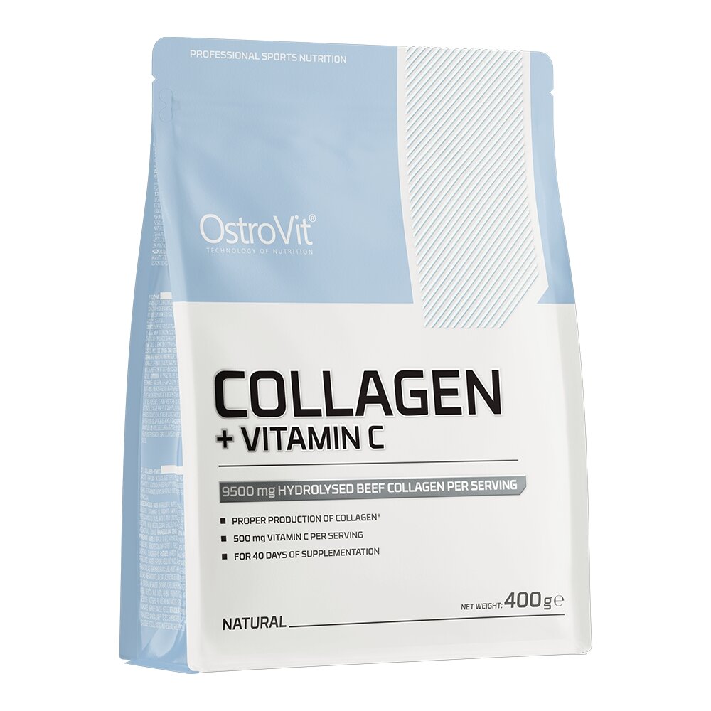 Препарат для суглобів і зв'язок OstroVit Collagen + Vitamin C, 400 грам