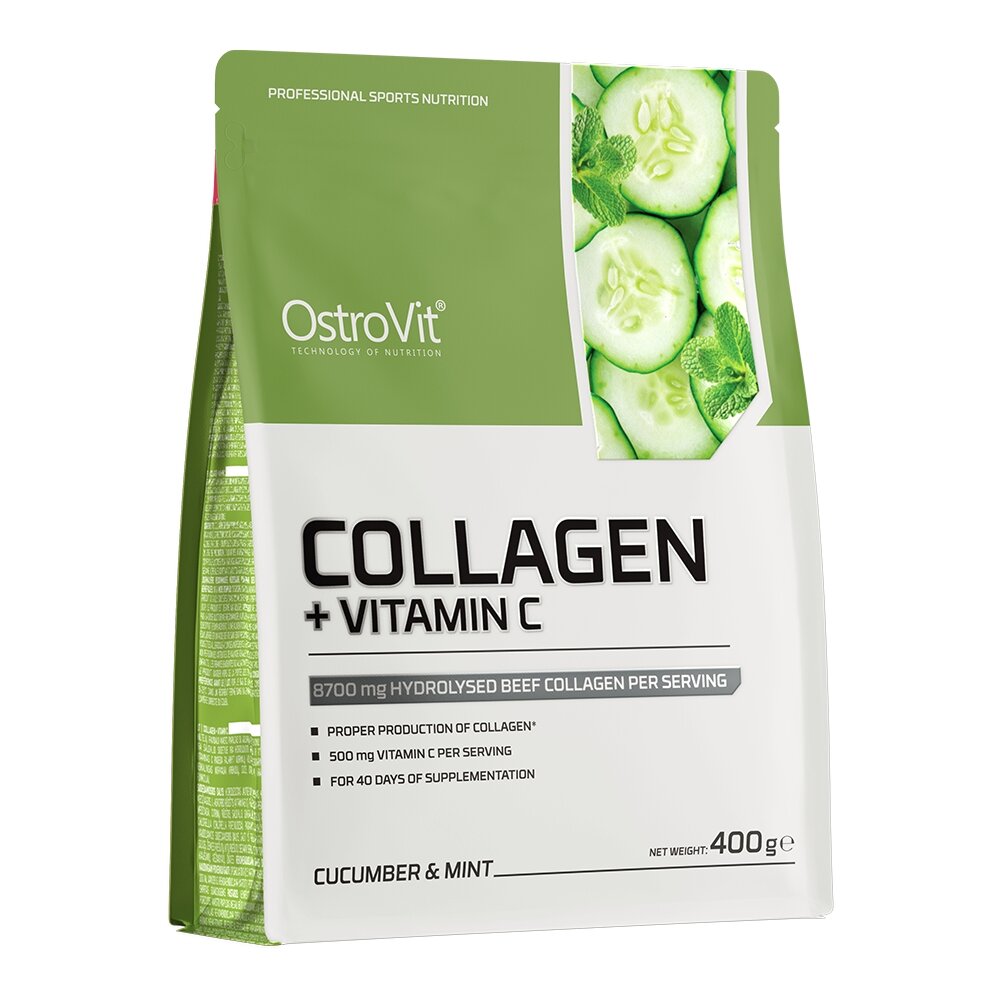 Препарат для суглобів і зв'язок OstroVit Collagen + Vitamin C, 400 грам. Фото 6