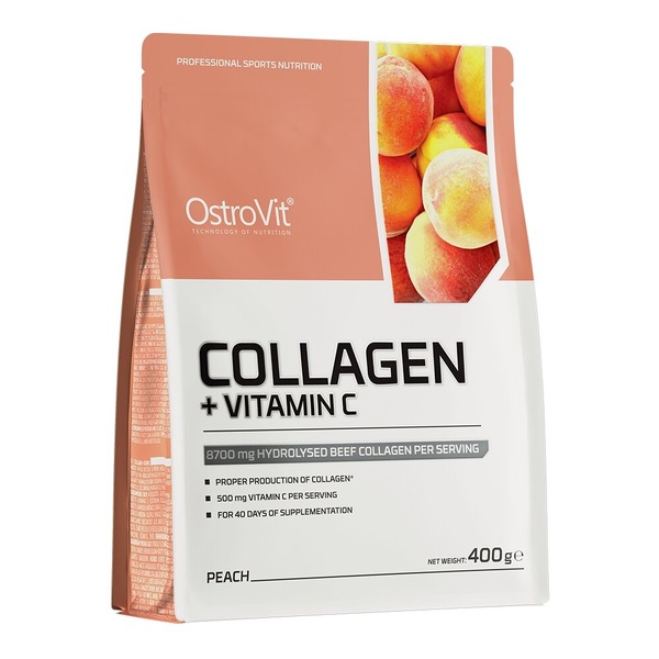 Препарат для суглобів і зв'язок OstroVit Collagen + Vitamin C, 400 грам. Фото 3