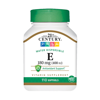 Вітаміни та мінерали 21st Century Vitamin E 400 IU, 110 капсул