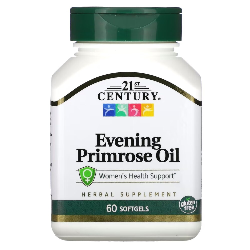 Жирні кислоти 21st Century Evening Primrose Oil, 60 капсул