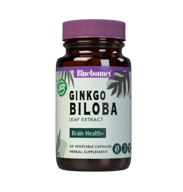 Натуральная добавка Bluebonnet Nutrition Ginkgo Biloba, 30 вегакапсул