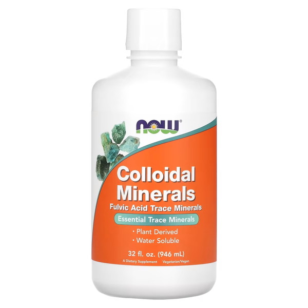 Вітаміни та мінерали NOW Colloidal Minerals Liquid, 946 мл