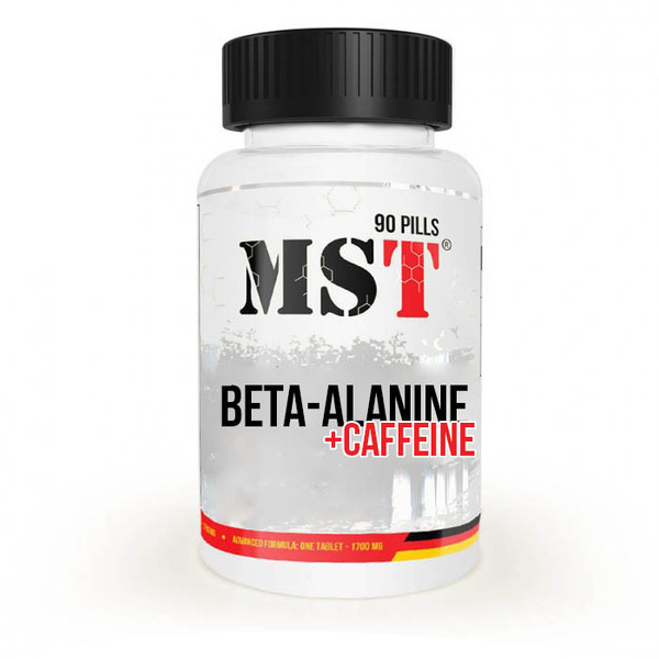 Амінокислота MST Nutrition Beta-Alanine + Caffeine, 90 таблеток