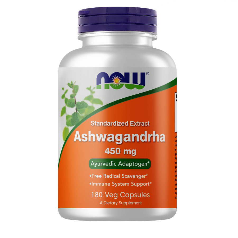 Натуральная добавка NOW Ashwagandha 450 mg, 180 вегакапсул