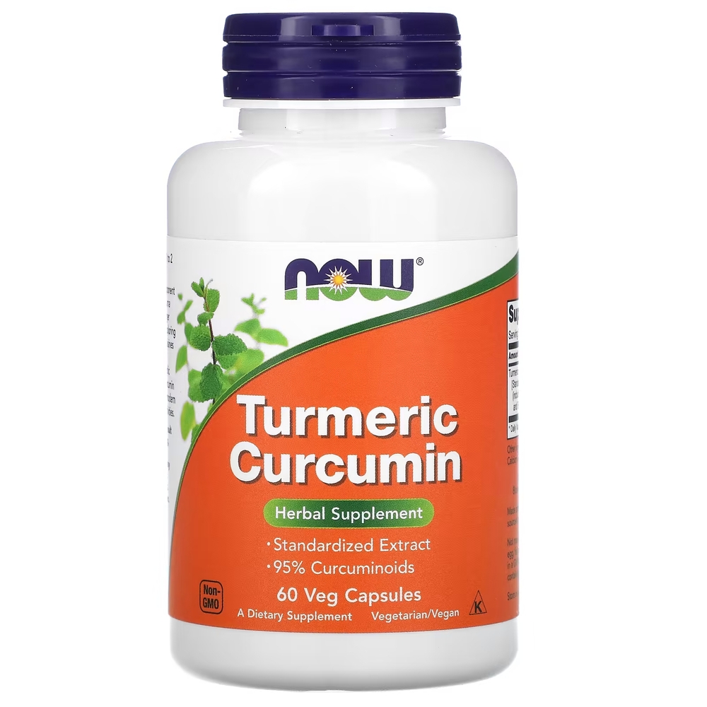 Натуральная добавка NOW Curcumin, 60 вегакапсул