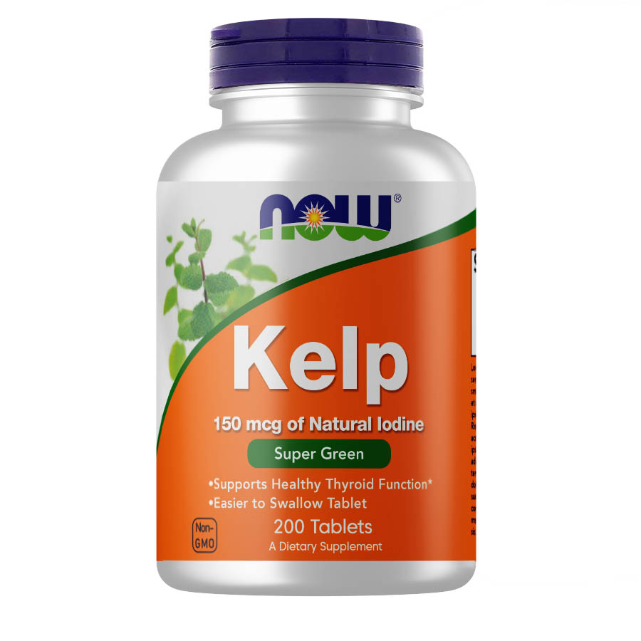 Вітаміни та мінерали NOW Kelp 150 mcg, 200 таблеток