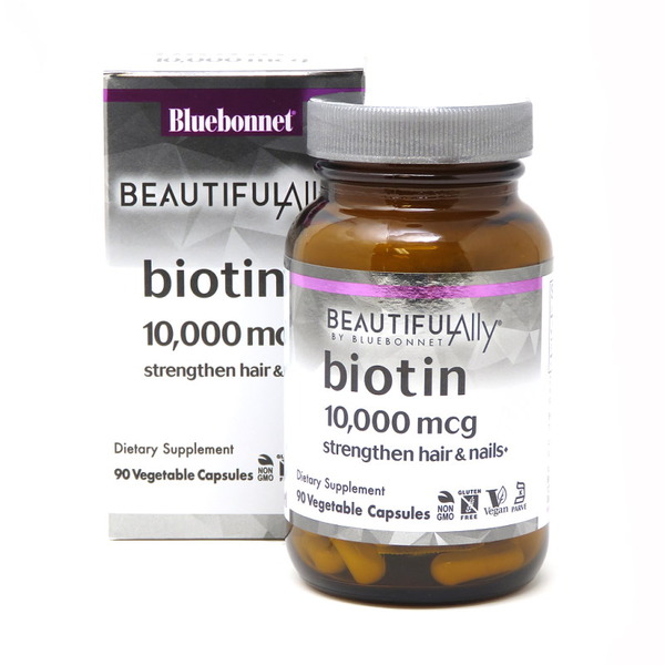 Вітаміни та мінерали Bluebonnet Nutrition Beautiful Ally Biotin 10000 mcg, 90 вегакапсул