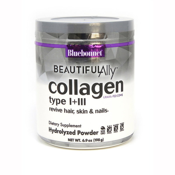 Препарат для суставов и связок Bluebonnet Nutrition Beautiful Ally Collagen Type I + III, 198 грамм