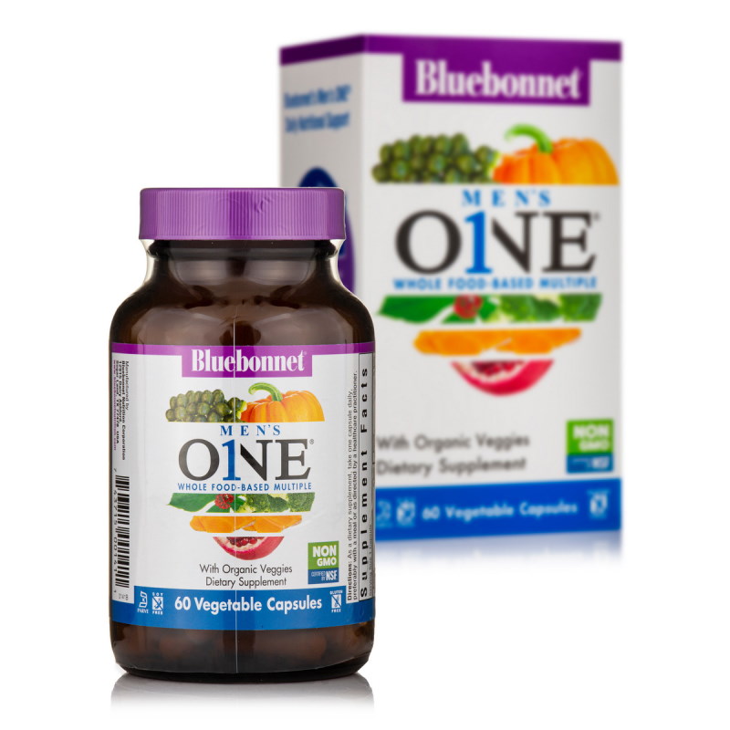 Витамины и минералы Bluebonnet Nutrition Men`s ONE, 60 вегакапсул