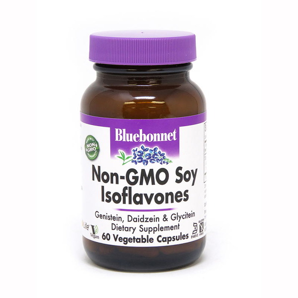 Натуральная добавка Bluebonnet Nutrition Non-GMO Soy Isoflavones, 60 вегакапсул
