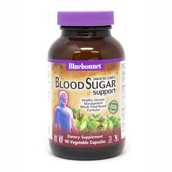 Натуральная добавка Bluebonnet Nutrition Targeted Choice Blood Sugar Support, 90 вегакапсул