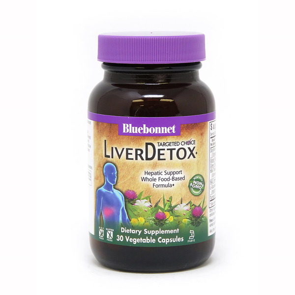 Натуральная добавка Bluebonnet Nutrition Targeted Choice Liver Detox, 30 вегакапсул