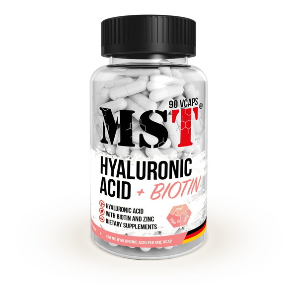 Препарат для суставов и связок MST Nutrition Hyaluronic Acid + Biotin, 90 капсул