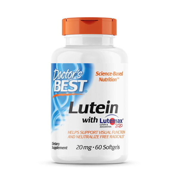 Натуральна добавка Doctor's Best Lutein with Lutemax 2020, 60 вегакапсул