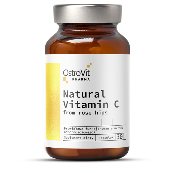 Витамины и минералы OstroVit Queen Fit Natural Vitamin C from Rose Hips, 30 капсул