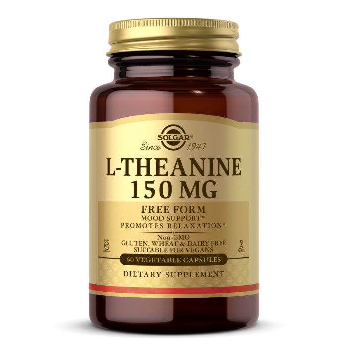 Амінокислота Solgar L-Theanine 150 mg, 60 вегакапсул