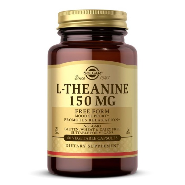 Амінокислота Solgar L-Theanine 150 mg, 60 вегакапсул