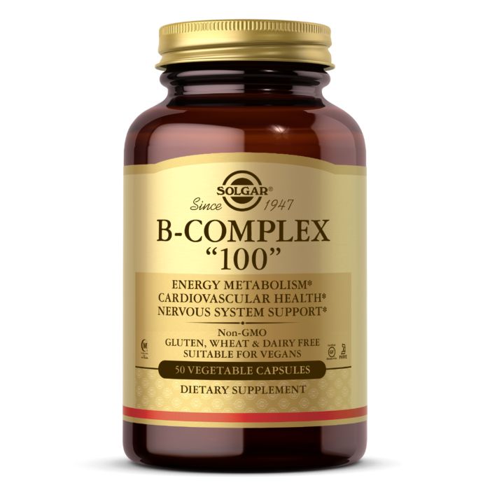 Витамины и минералы Solgar B-Complex 100, 50 вегакапсул
