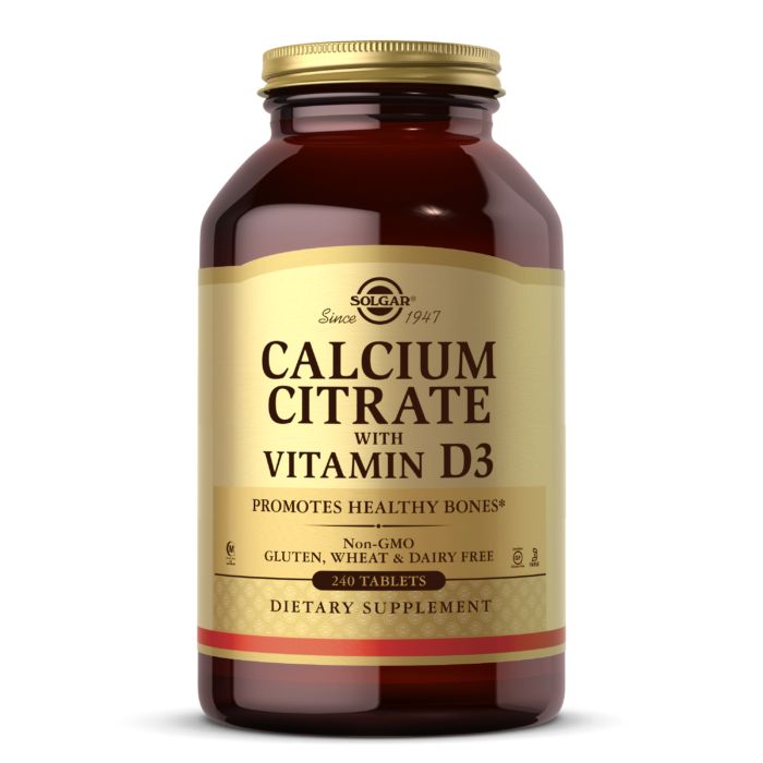 Витамины и минералы Solgar Calcium Citrate with Vitamin D3, 240 таблеток