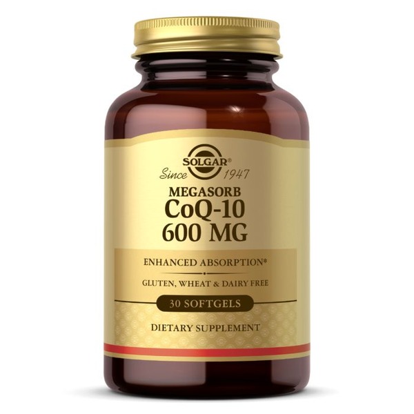 Натуральная добавка Solgar CoQ-10 600 mg Megasorb, 30 капсул