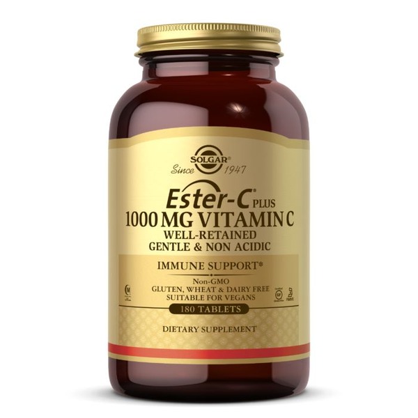 Вітаміни та мінерали Solgar Ester-C Plus Vitamin C 1000 mg, 180 таблеток