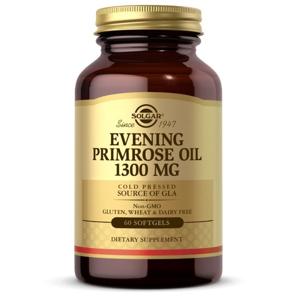Жирні кислоти Solgar Evening Primrose Oil 1300 mg, 60 капсул