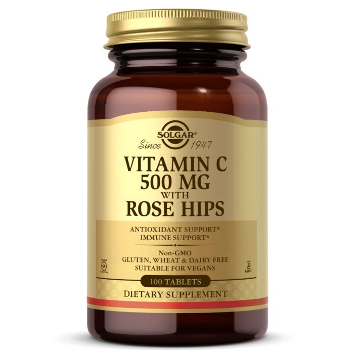Витамины и минералы Solgar Vitamin C 500 mg with Rose Hips, 100 таблеток