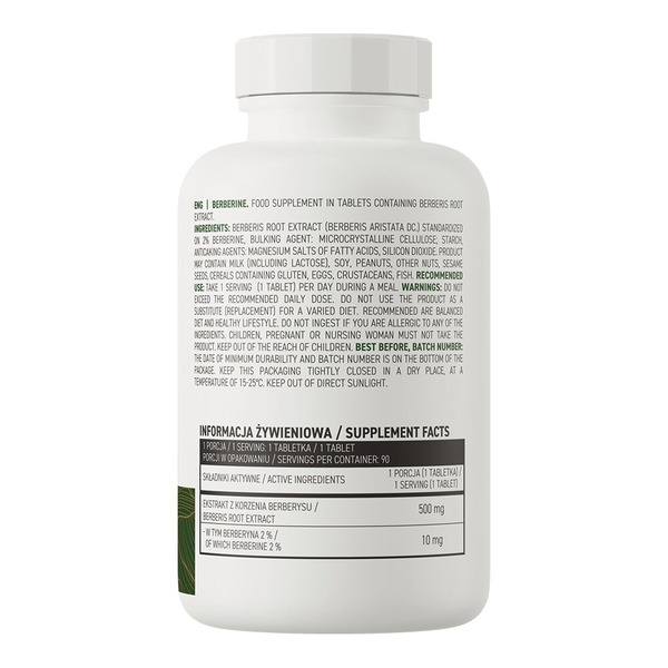 Натуральная добавка OstroVit Berberine, 90 таблеток. Фото 2